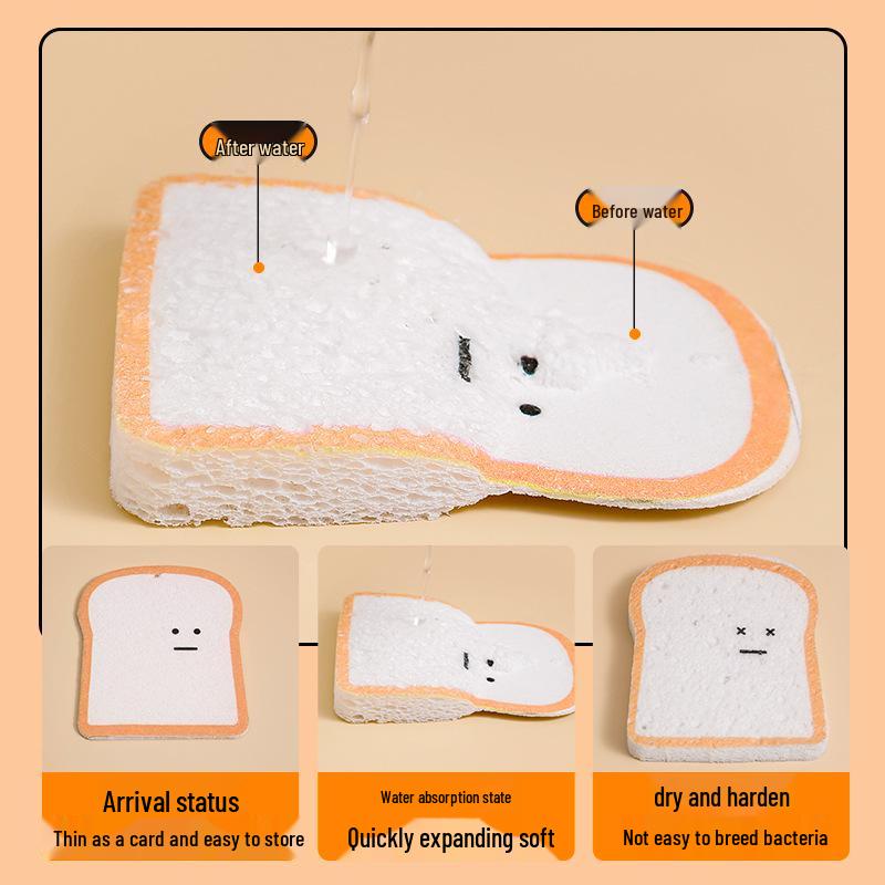 Absorbent Wood Pulp Cotton Dishwashing Sponge Scrubber