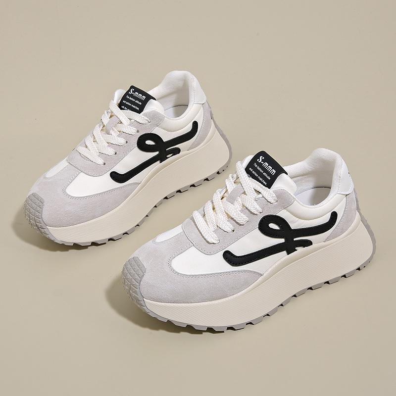 Platform casual sports shoes women's muffin Dexun shoes 2025 new Forrest Gump shoes spring and summer fashion versatile dad shoes