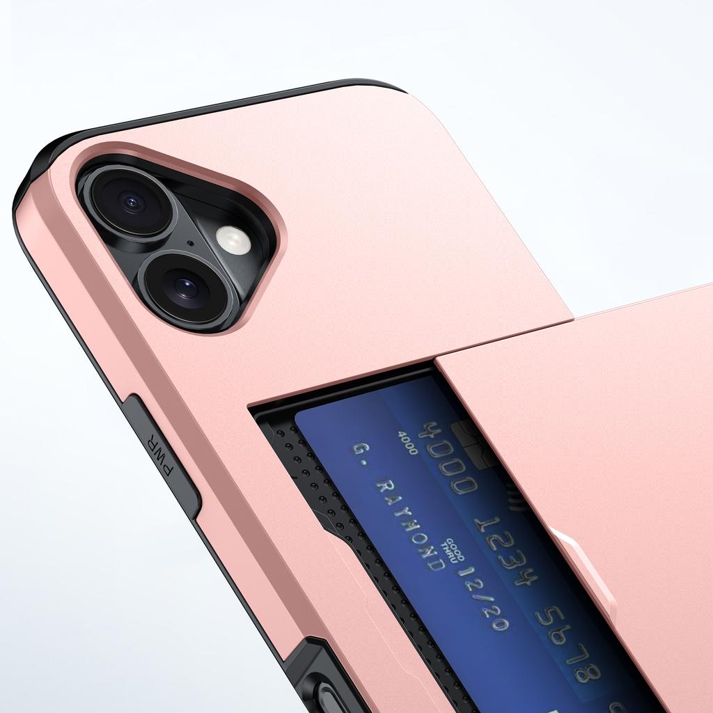 Etui na iPhone 17 z uchwytem na karty TPU+PC Tylna obudowa telefonu