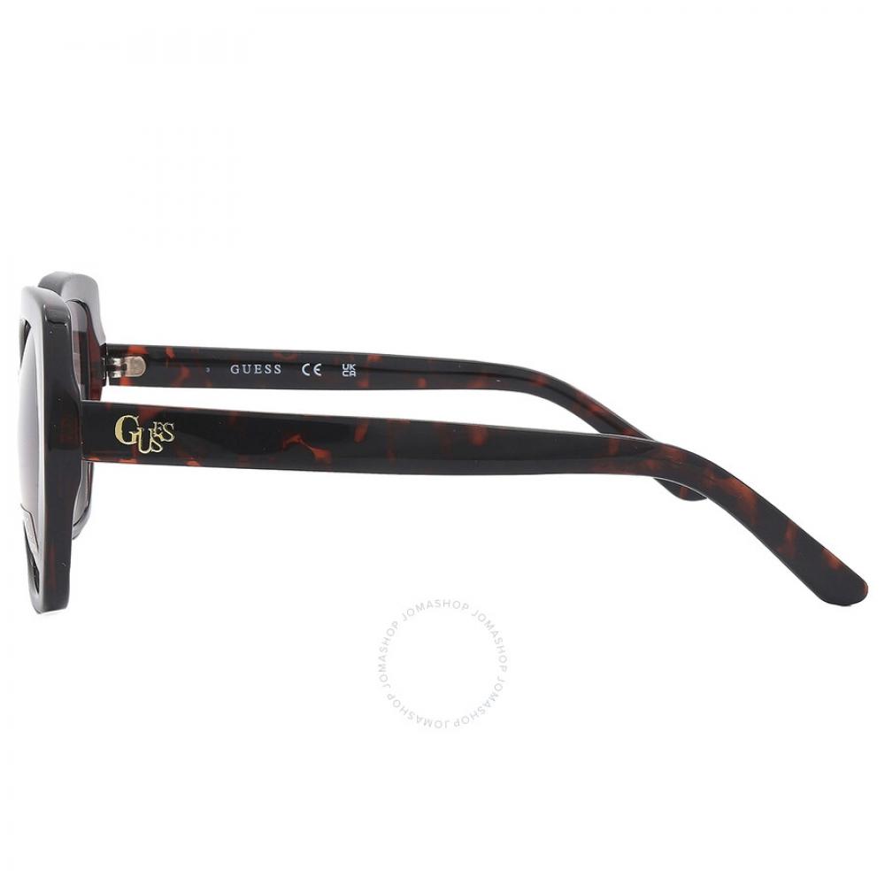 Okulary przeciwsłoneczne damskie Guess Factory Brown Gradient Butterfly Gf0390 52f 55