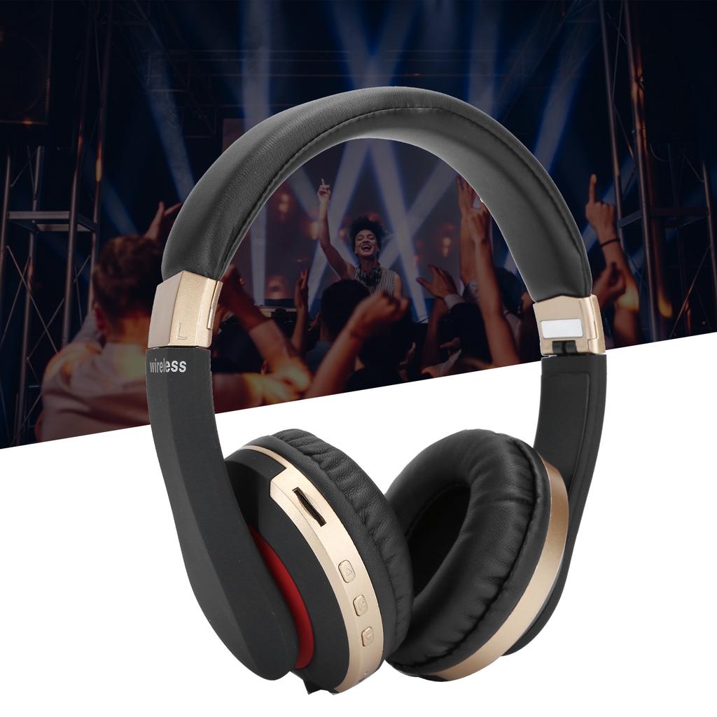 Foldable Bluetooth Headset Wireless Over Ear Stereo Headsets with Mic Gaming Headphone