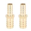 Reliable 2 Way Brass Joiner For Straight Hose Durable Easy-Install Barbed Connector Fitting For Varied Applications Brass Joiner Barbed Reducer
