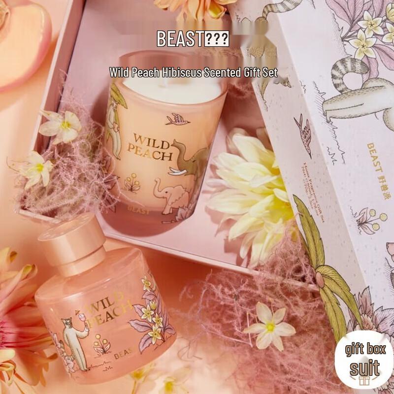 The Beast Shop Jungle Collection Wild Peach Hibiscus Fragrance Gift Set