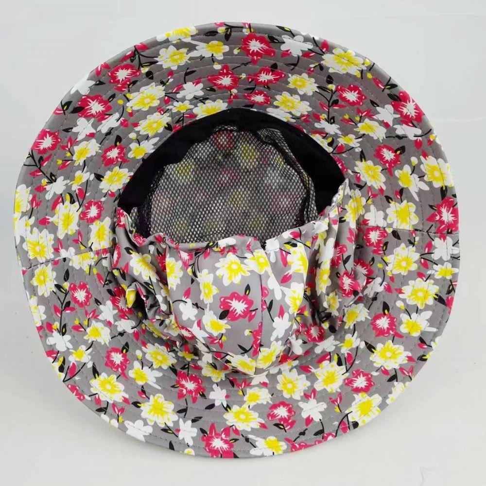 Bucket Hat Agricultural Work Hat Protect Neck Anti-uv Sunscreen Hat Flower Tea Picking Cap  Outdoor