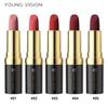 YOUNG VISION Velvet Matte Black Tube Lipstick - 5pcs Long-Lasting Smooth & Moisturizing Lip Makeup Set