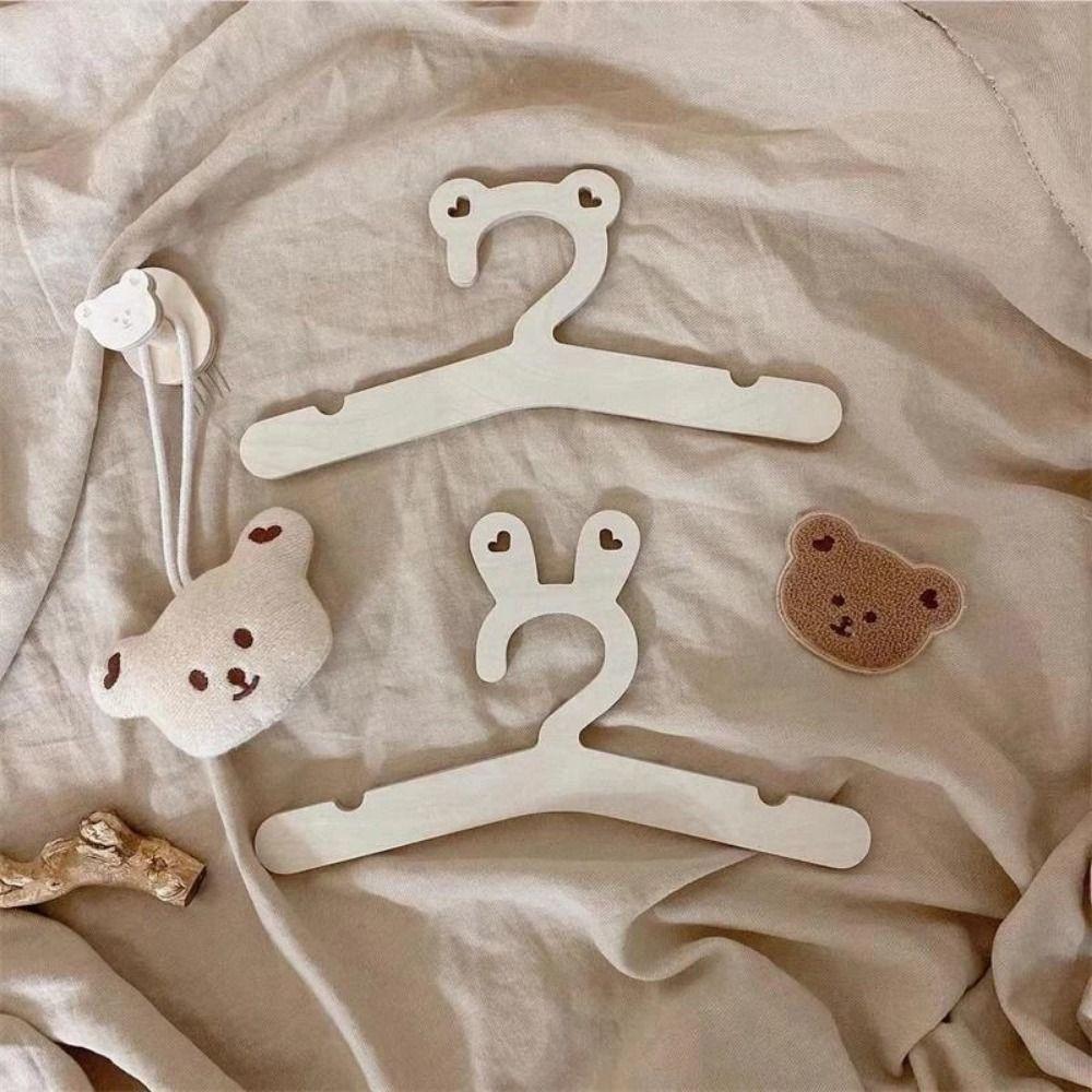 5pcs/set Creative Children Coat Hanger Cute Doll Hanger Rack Smooth Baby Clothes Hanger for Toddler
