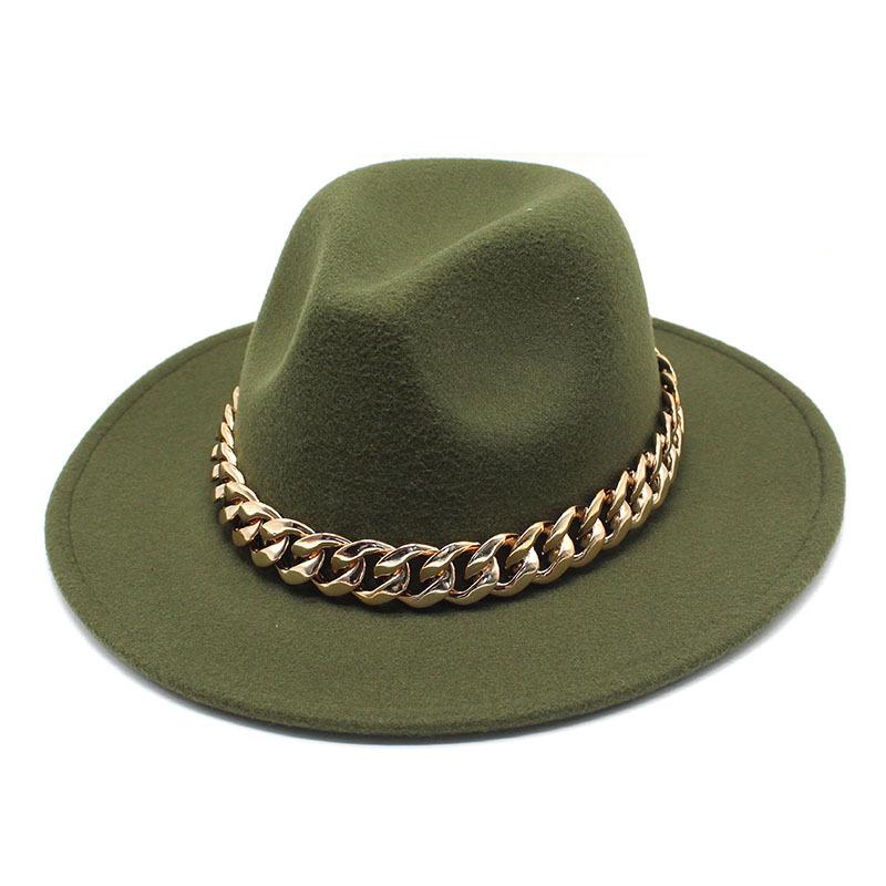 Hat Ladies Jazz Hat Seasonal British Chain Retro Top Hat Ladies Wool Gentleman Hat