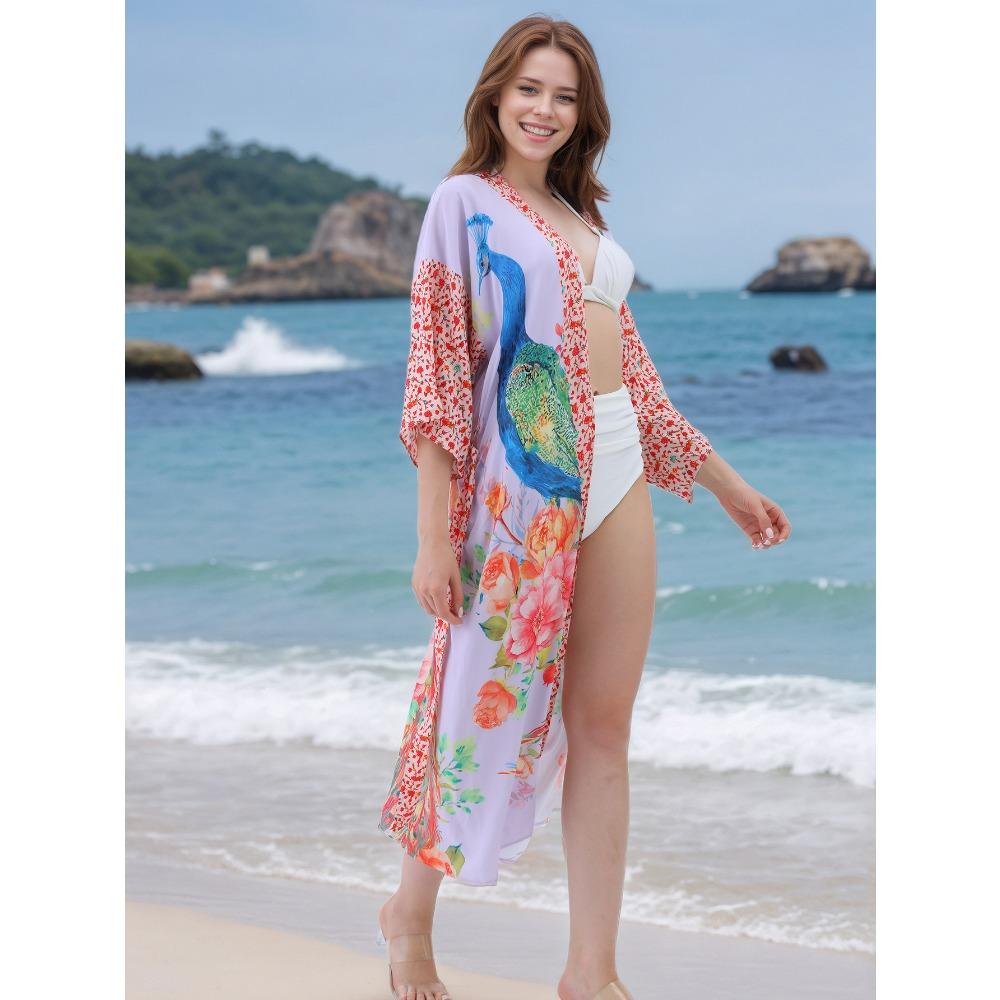 Rochie Caftan Boho Mărime Mare, Rochie Maxi Cover Up pentru Femei