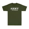 Army Veteran Men Proud To Serve Military Funny Gift Saying Men's Cotton T-Shirt