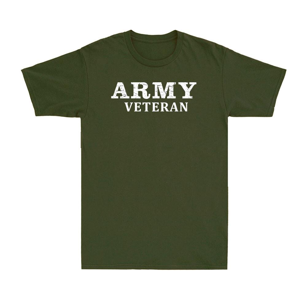 Army Veteran Men Proud To Serve Military Funny Gift Saying Men s Cotton T-Shirt S разноцветный
