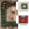 3pcs Diy Square Metal Wreath Frame - Wire Wreath Frame for Floral Arrangements Craft Projects Front Door Seasonal Decor(20cm+25cm+30cm)