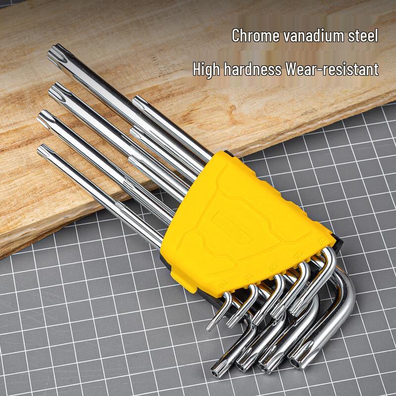 Deli 9-Piece Security Torx Hex Key Wrench Set