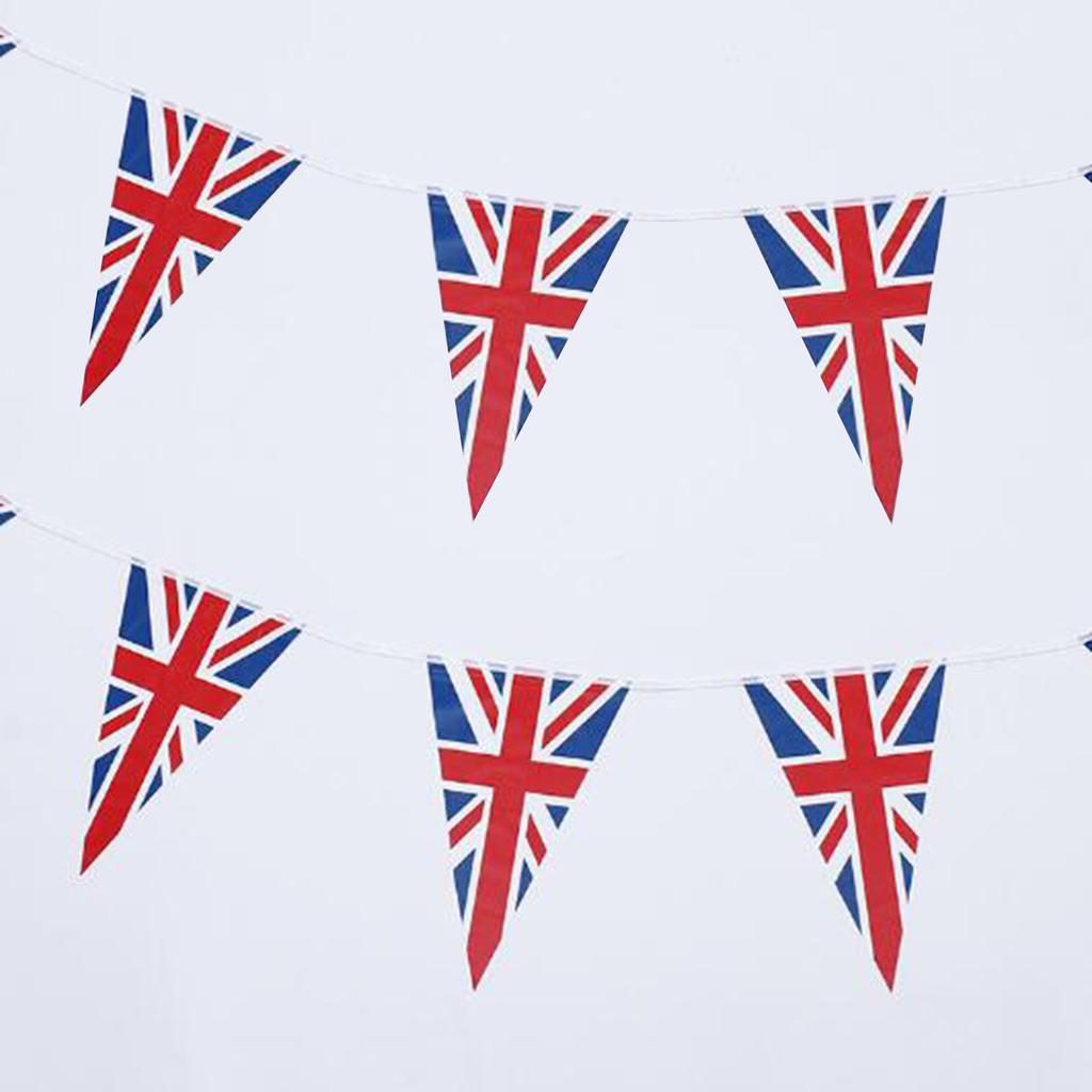 Union Bunting Flag Union Triangular with 30 Flags 33ft British Street Party Decorations