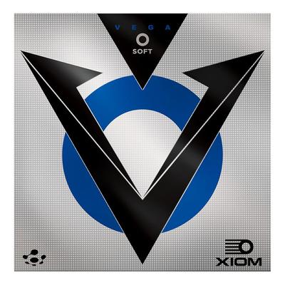 XIOM Vega O Tenis de Mesa Spin 850050 Goma, Blanda, Invertida, Control, Roja, 1.9,