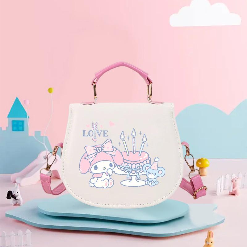 Korean Version of Trendy Cartoon Printing Cute High-value Student Shoulder Bag Women's Portable Handbag