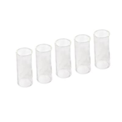5PCS Electric Guitar Slides Transparent Glass Cylindrical Slide Tone Bar 61MM Length