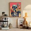 Vintage Floral Skeleton Skulls Pop Art Posters and Prints Canvas Painting Wall Picture for Living Room Home Decoration Cuadros