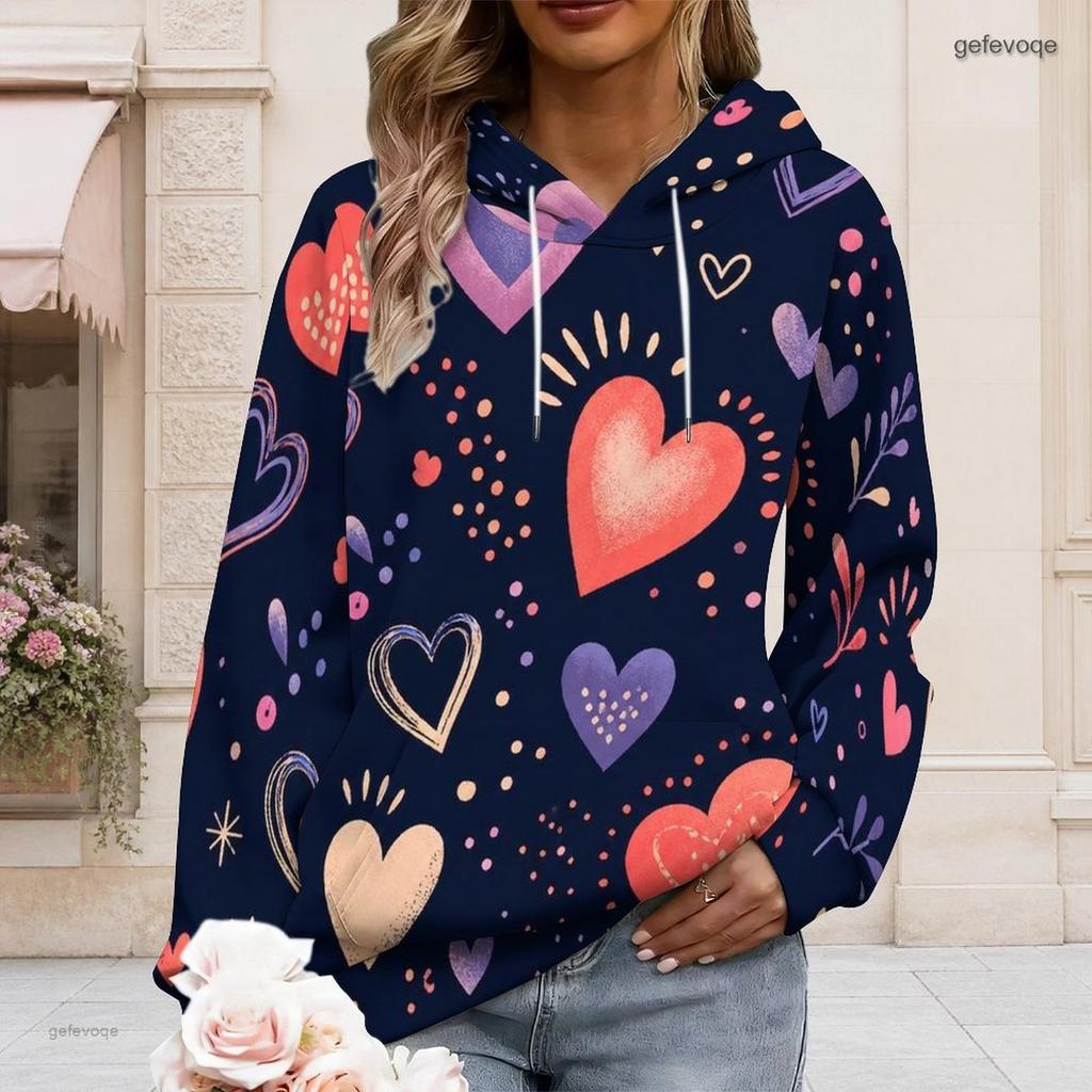 Womens Plus Size Hooded Sweatshirt White Drawstring Long Sleeve Loose Soft Casual Fashion Outfit