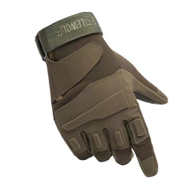 Black Hawk Tactical Gloves Half Finger Wear-resistant Shock Absorber Motorcycle Riding Open Finger Gloves Men's Locomotive Non-Slip Camping Outdoor