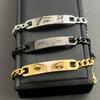 Brățară personalizată cu ochi, fotografie pentru cupluri, gravată cu laser, cu ochi, brățări cu fotografii, cadouri din oțel inoxidabil pentru iubit, familie, tată