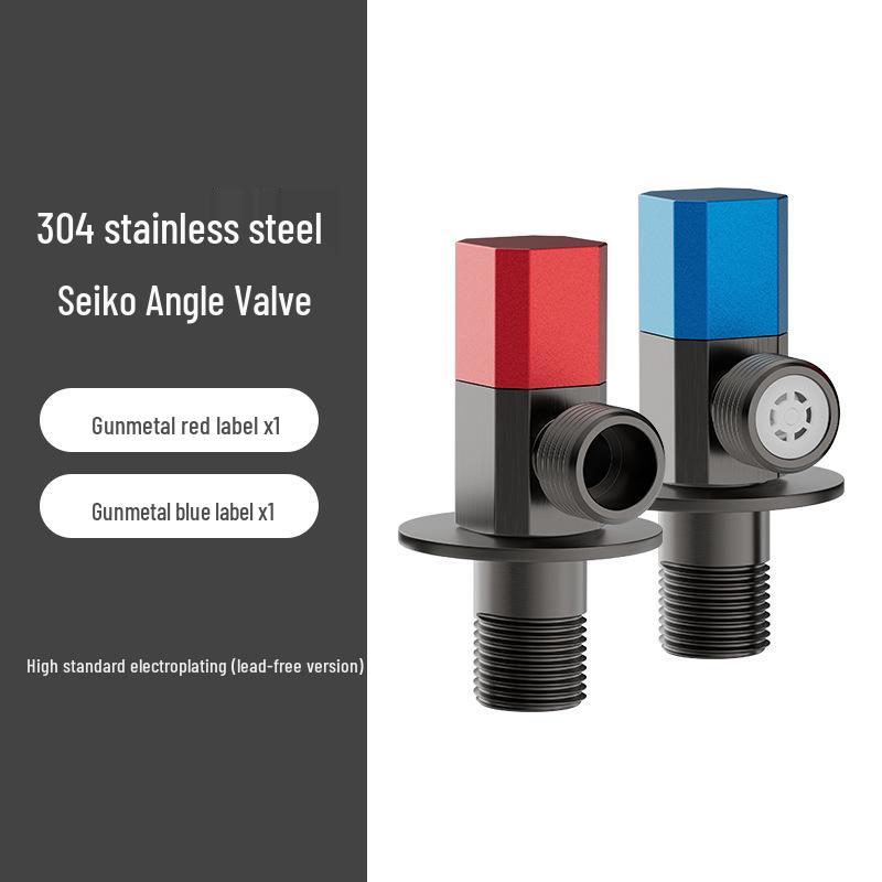 Stainless Steel High-Flow Submersible Angle Valve - Hot/Cold Universal Ball Stop Valve for Boats and Homes