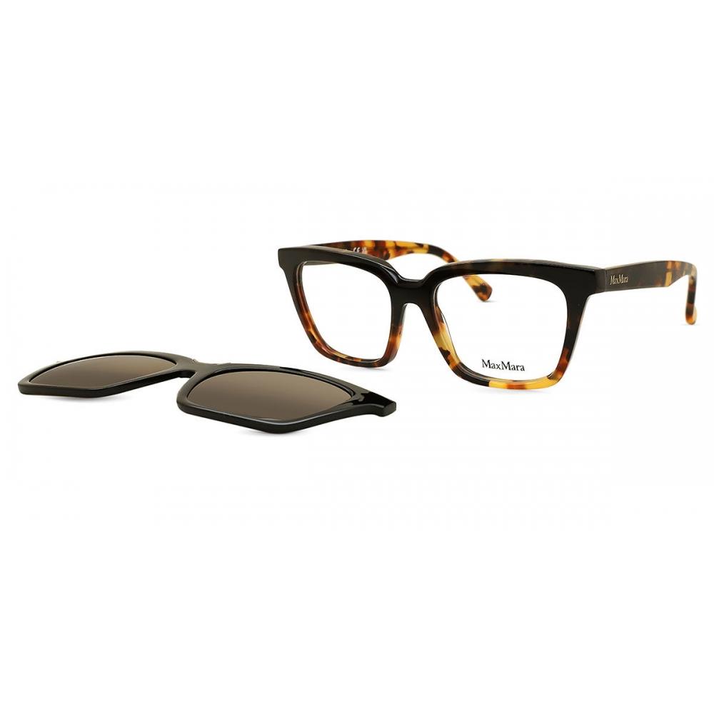 Max Mara Women Eyeglasses With Clip On Mm5213 052