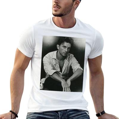 Jonathan Bailey BW T-Shirt Summer Print Short Sleeve Tee