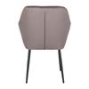 Emilia Velvet UPHOLSTERED CHAIR, dark gray, METAL LEGS