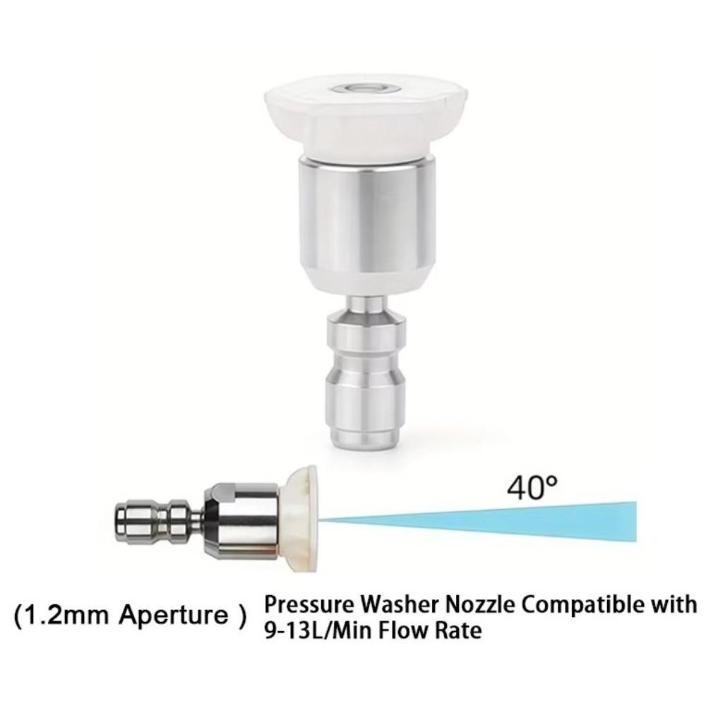 1/4'' Quick Connect High Pressure Washer Tips Stainless Steel Rotary Spray Jet Tip  Patio