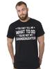 Men's Papa Grandpa T-Shirt Mens Womens Tees Top Grandfather Gift Tee You Cant Tell Me What To Do Tee