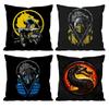 M-Mortal Kombat Game Cushion Cover Pattern Printed Pillowcase for Living Room Sofa Cushion Cover & Bedroom Decor