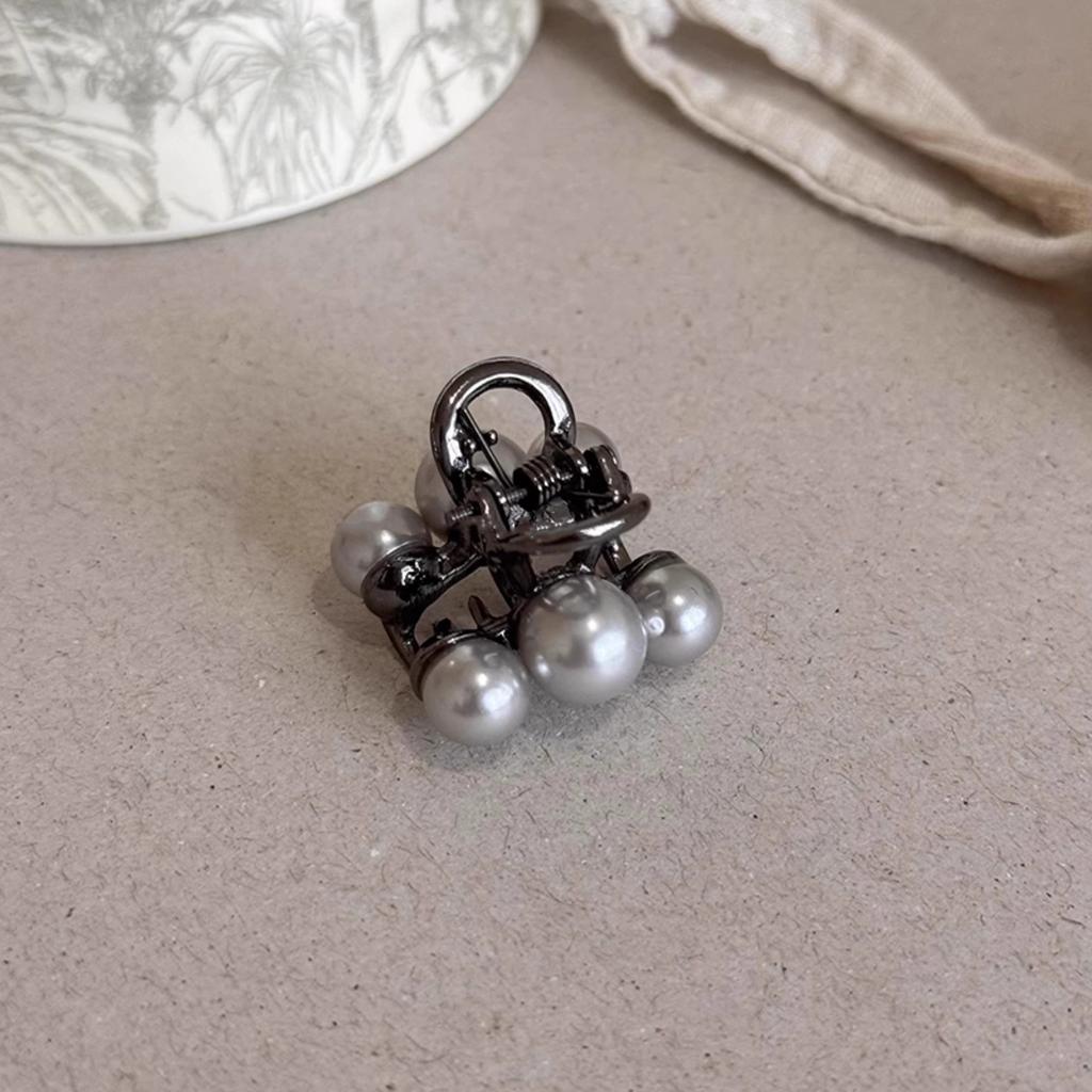 Jemné křišťálové třešňové mini malé vlasové drápy kovové kamínkové sponky do vlasů pro ženy, sponky do vlasů s krabím klipem, vlasové doplňky