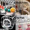 360° Rotating Earring Display Stand, Clear Acrylic Removable Jewelry Display Stand Earrings and Studs Holder