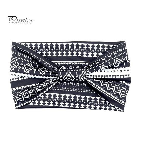 

Женская эластичная повязка на голову с широким дизайном, цветочный узор, повязка для волос с узлом, нескользящая повязка на голову для занятий йогой, бегом, спортом, аксессуары для волос чёрный