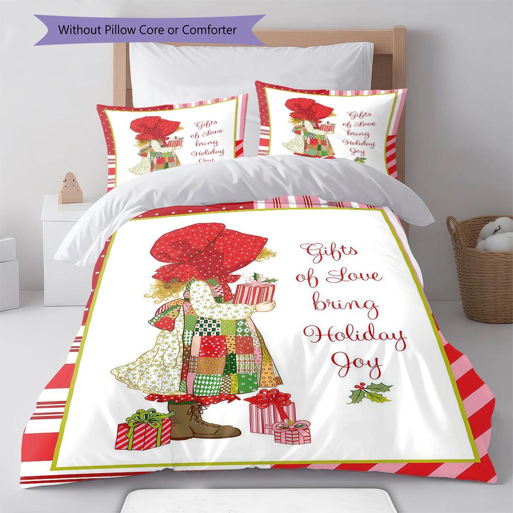 SaraKey Pattern Bedding,Quilt Set Quilt Cover Pillowcase Home Birthday Gift (1 * duvet cover + 2 * pillowcase, without core)