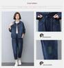 Women's Plus Size High Waist Elastic Patchwork Jeans - 2024 Spring/Autumn Casual Loose Slimming Harem Pants