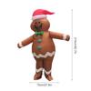 Gingerbread Man Inflatable Costume Brown Xmas Inflatable Costume Suitable For 150 to 190cm Height
