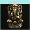 Lord Ganesa Sacred Brass Idol For Meditation Room And Spiritual Practice