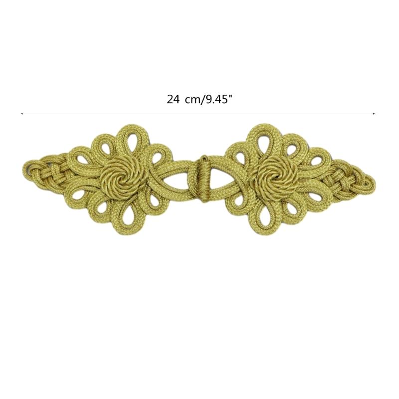 Chinese Knot Frog Buttons Sewing on Closure Fasteners for Traditional Cheongsam Scarf Cardigan Sweater Costumes Buckles
