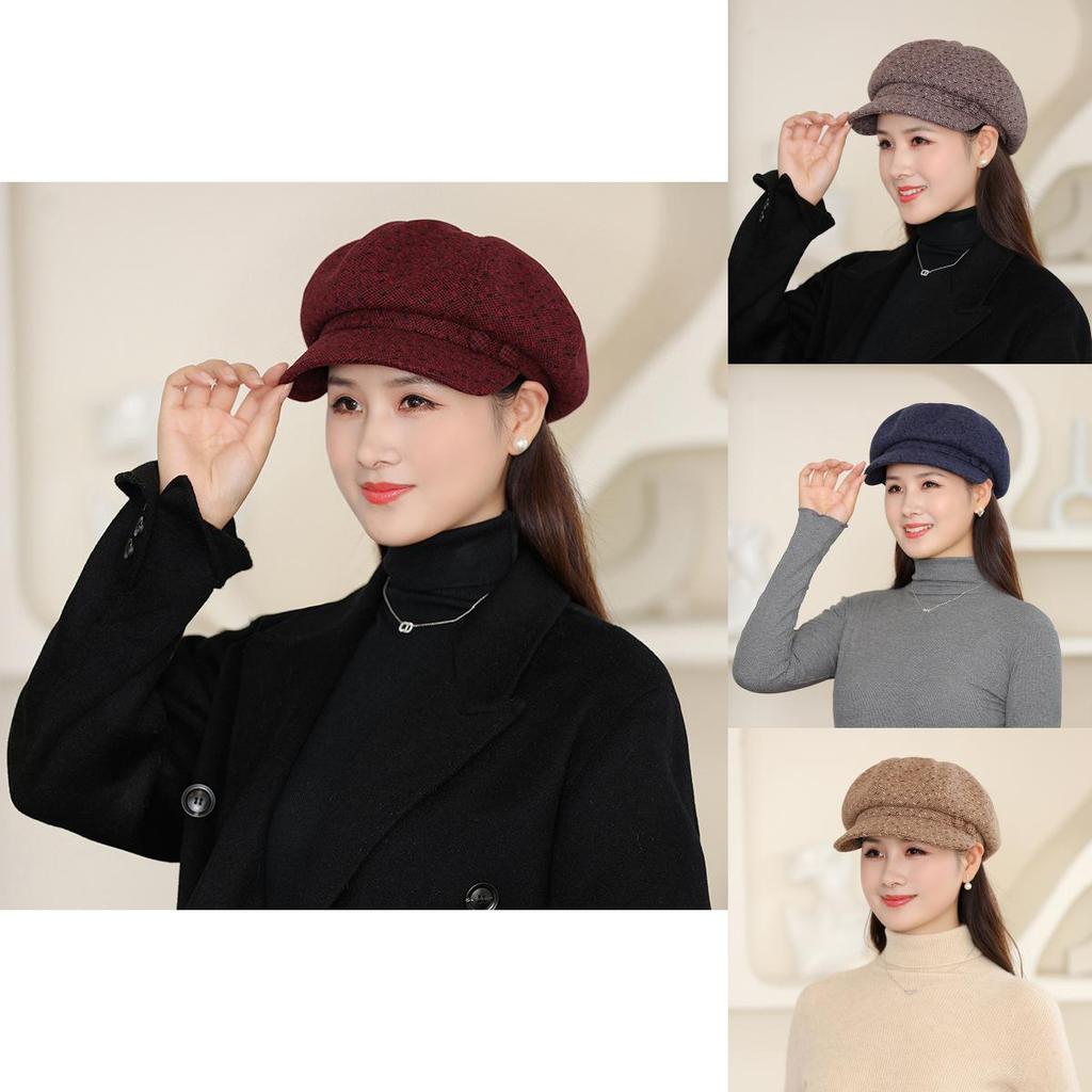 Winter Warm Outdoor Beret Hat For Grandmothers With Versatile Design For Daily Use