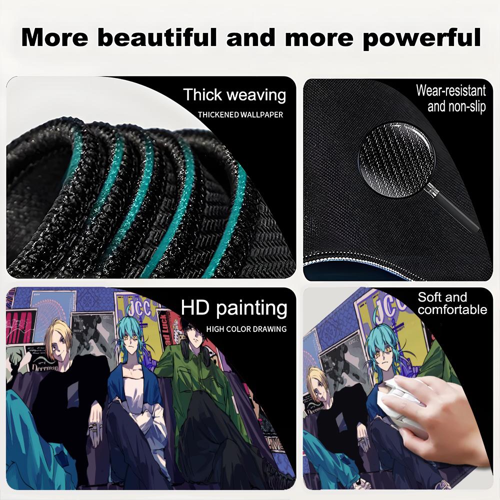 Animation Beautiful patternsOffice Computer Desk Mat Table Keyboard Big Mouse Pad Laptop Cushion Nonslip Decor for Sakamoto Days