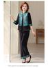 Mom's Spring/Autumn Gold Velvet Chinese Style Vest Jacket Three-Piece Suit for Middle-Aged and Elderly Women