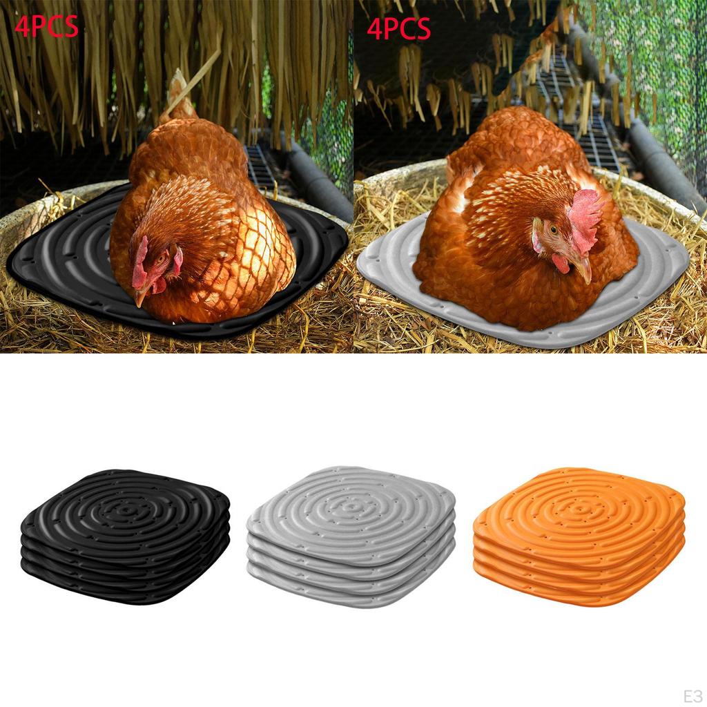 4 Pack Chicken Nesting Box Pads, Washable Pads for Indoor And Outdoor Garden Lawn