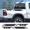 Pickup Bed Side Sticker For Dodge RAM 1500 2500 3500 Rebel TRX Car Stripes Style Decor Decal Truck Vinyl Cover Auto Accessories