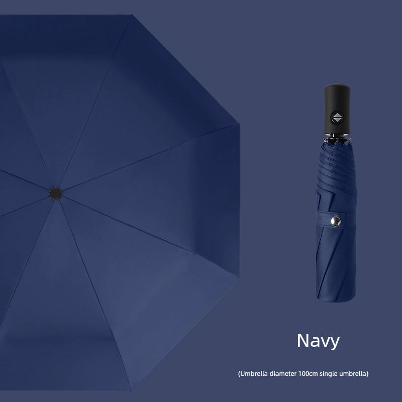 16 Bone Automatic Umbrella Men's Large Reverse Sun Umbrella Sun Protection UV Protection Sunshade Umbrella for Women Rain Or Shine Dual-Use Umbrella