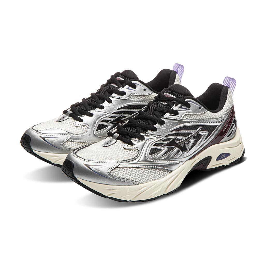 Mizuno FIYI V2 Textile, Synthetic Leather Reflective Low top Running Shoes Unisex Silver D1GH241515