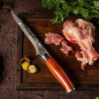 Fillet Boning Knife 6.5Inch Professional Grade Best Quality 67 Layers Japanese Steel,Flexible Kitchen Knife for Meat Fish Poultry Chicken