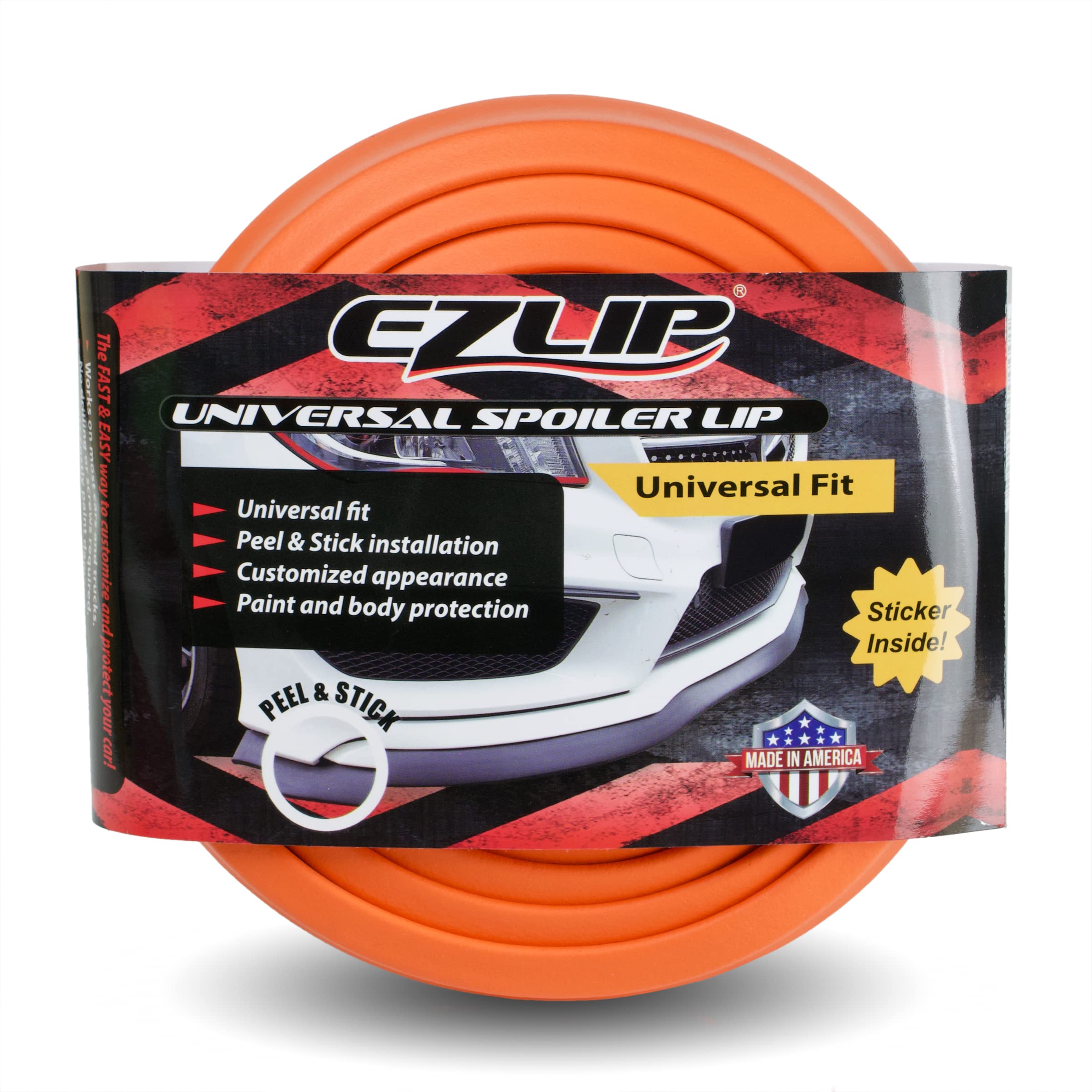 

EZLIP Universal Lip Spoiler (Easy Lip) Orange EZLIP Japan (Decal Kit and Included) оранжевый