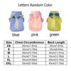 Letter Print Dog Hooded Sweatshirt Warm Pet Hoodie Fashion Dog Sweatshirt Clothes  for Dogs Cats