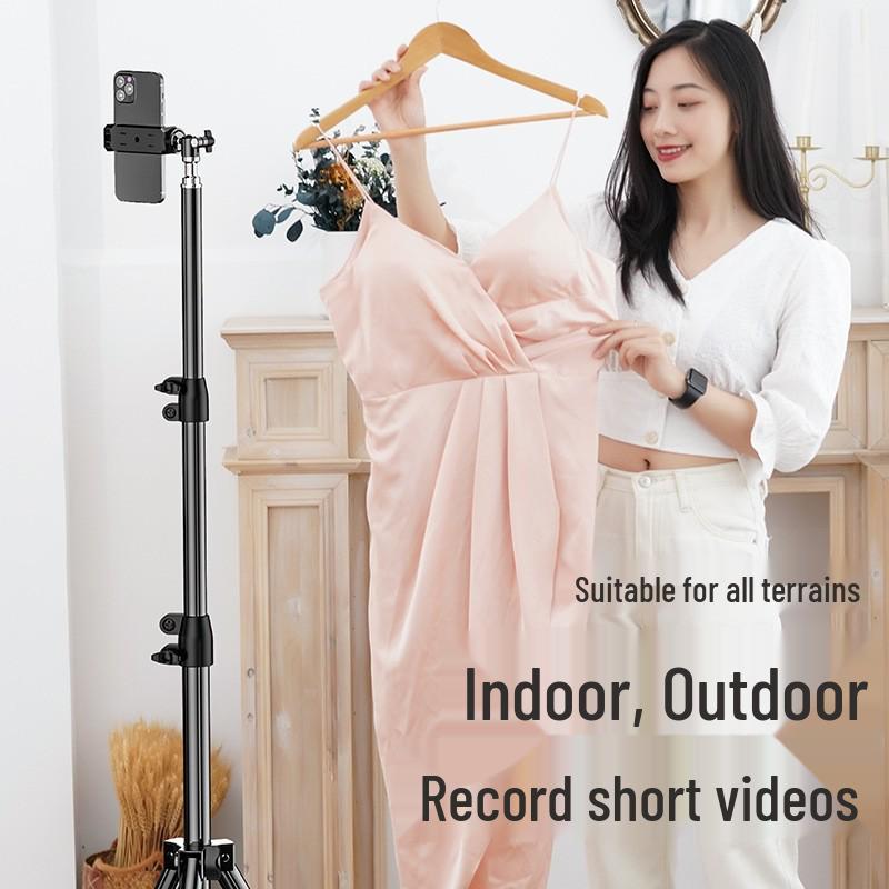 2025 Multi-Camera Pro Live Stream Tripod with Fill Light & Phone Holder